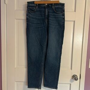 American Eagle Size 14 Long Mom Jean Blue Jeans Pants